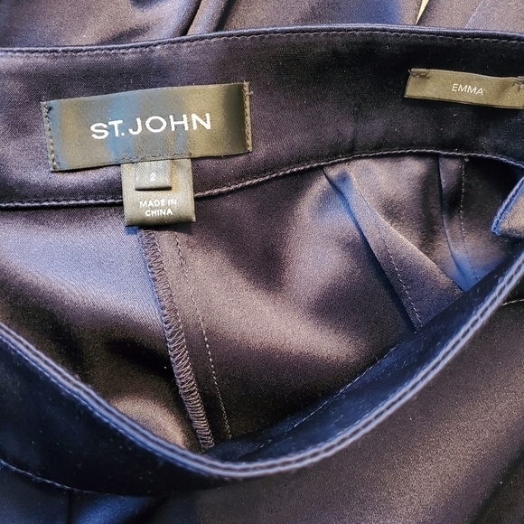 St. John Emma Liquid Satin Pants - Picture 6 of 7
